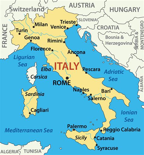 cities of italy|map of italy with cities.